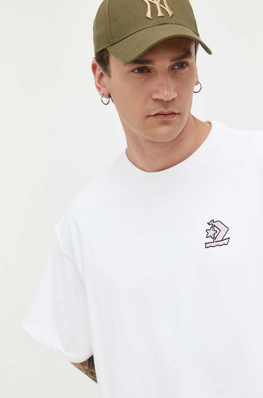 Converse Памучна тениска в бяло с принт - Pepit.bg