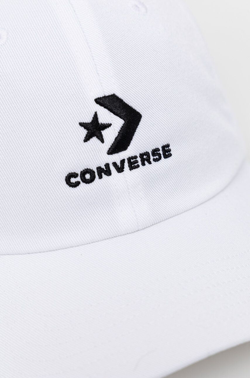 Converse Шапка в бяло с апликация - Pepit.bg