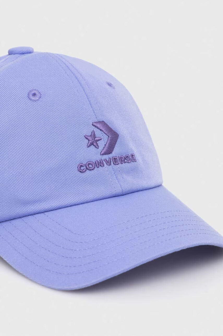 Converse Шапка с козирка в лилаво с апликация - Pepit.bg