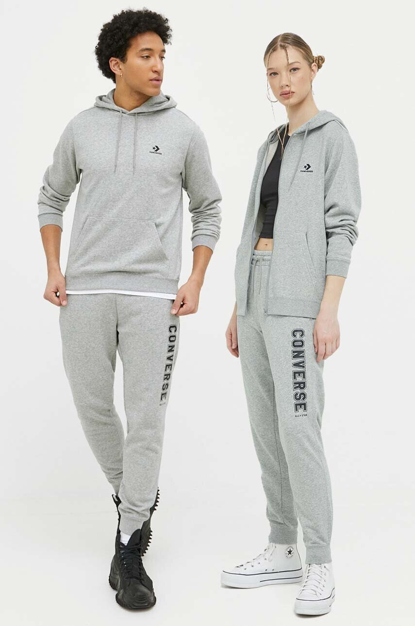 Converse Спортен панталон в сиво с принт - Pepit.bg