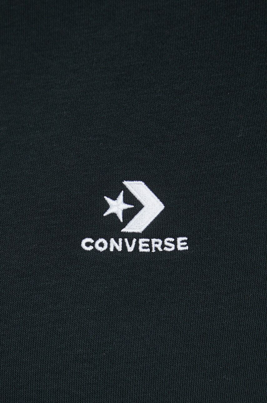 Converse Суичър в черно с качулка с изчистен дизайн - Pepit.bg