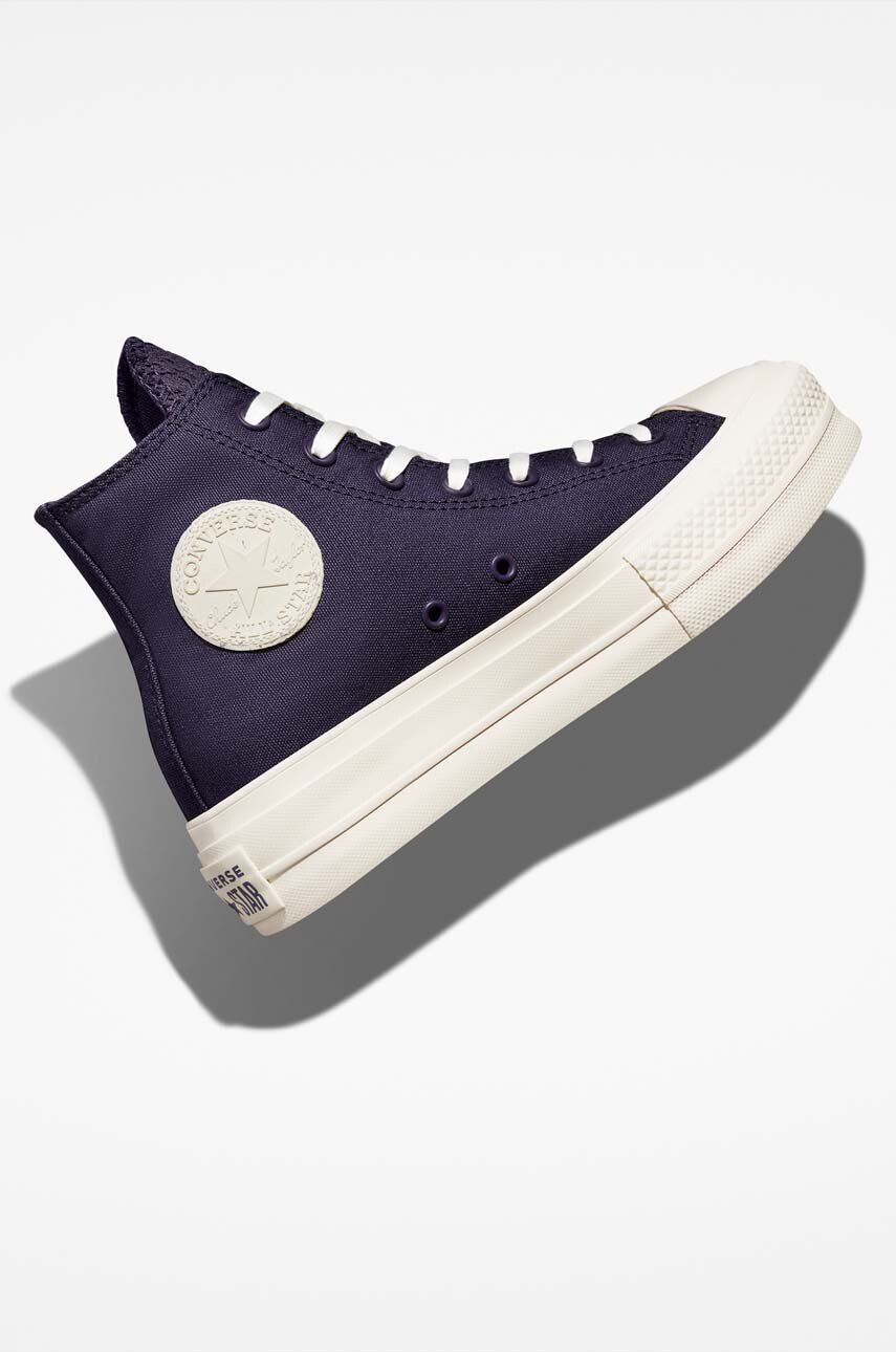 Converse Високи кецове Chuck Taylor All Star Lift Desert в лилаво - Pepit.bg