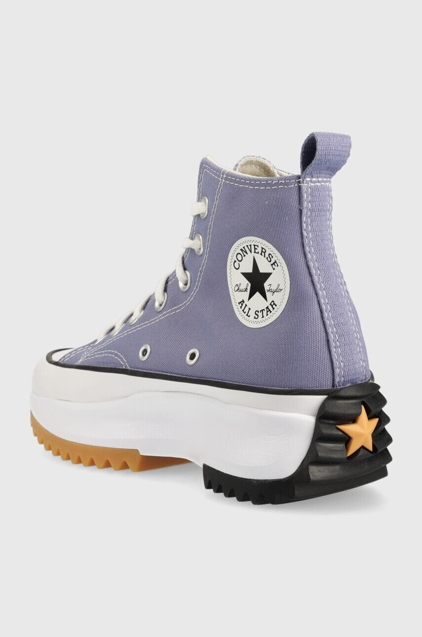 Converse Високи кецове Run Star Hike Canvas Platform в лилаво - Pepit.bg