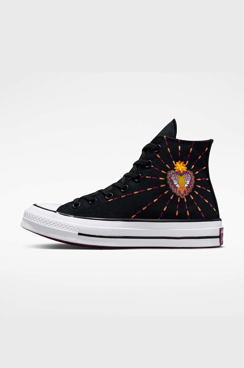 Converse Високи кецове X Dia De Muertos в черно - Pepit.bg