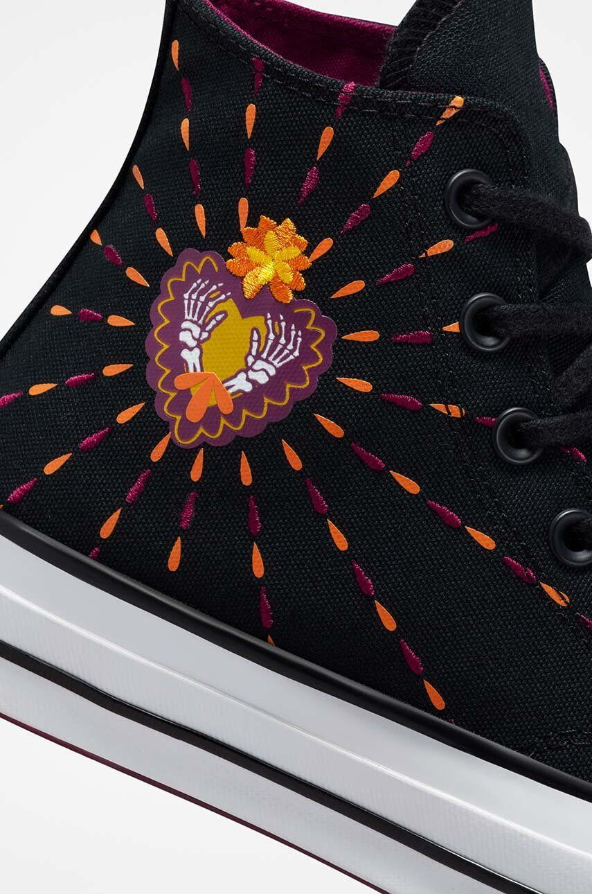 Converse Високи кецове X Dia De Muertos в черно - Pepit.bg