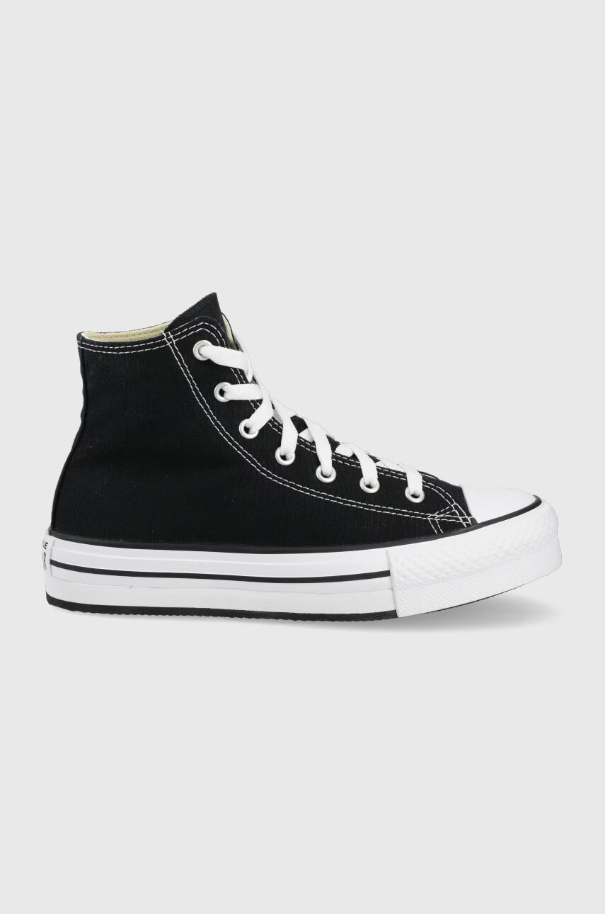 Converse Високи кецове Chuck Taylor All Star Eva Lift в черно - Pepit.bg