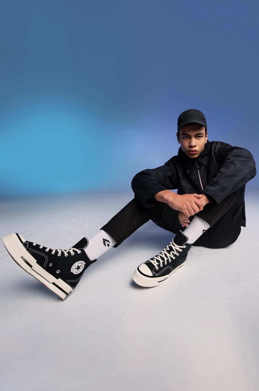 Converse Високи кецове Chuck 70 Plus в черно A00916C - Pepit.bg