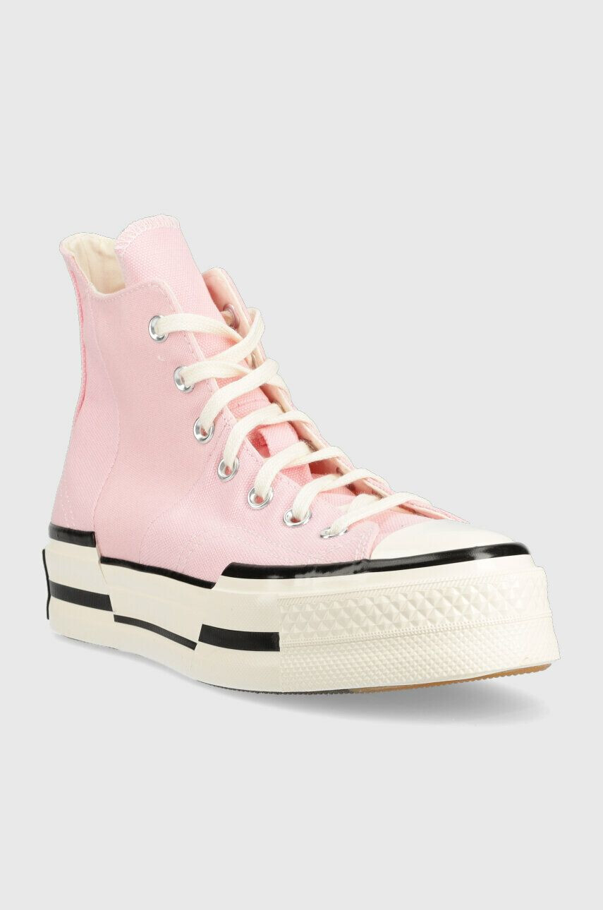 Converse Високи кецове Chuck 70 Plus HI в розово A04366C - Pepit.bg