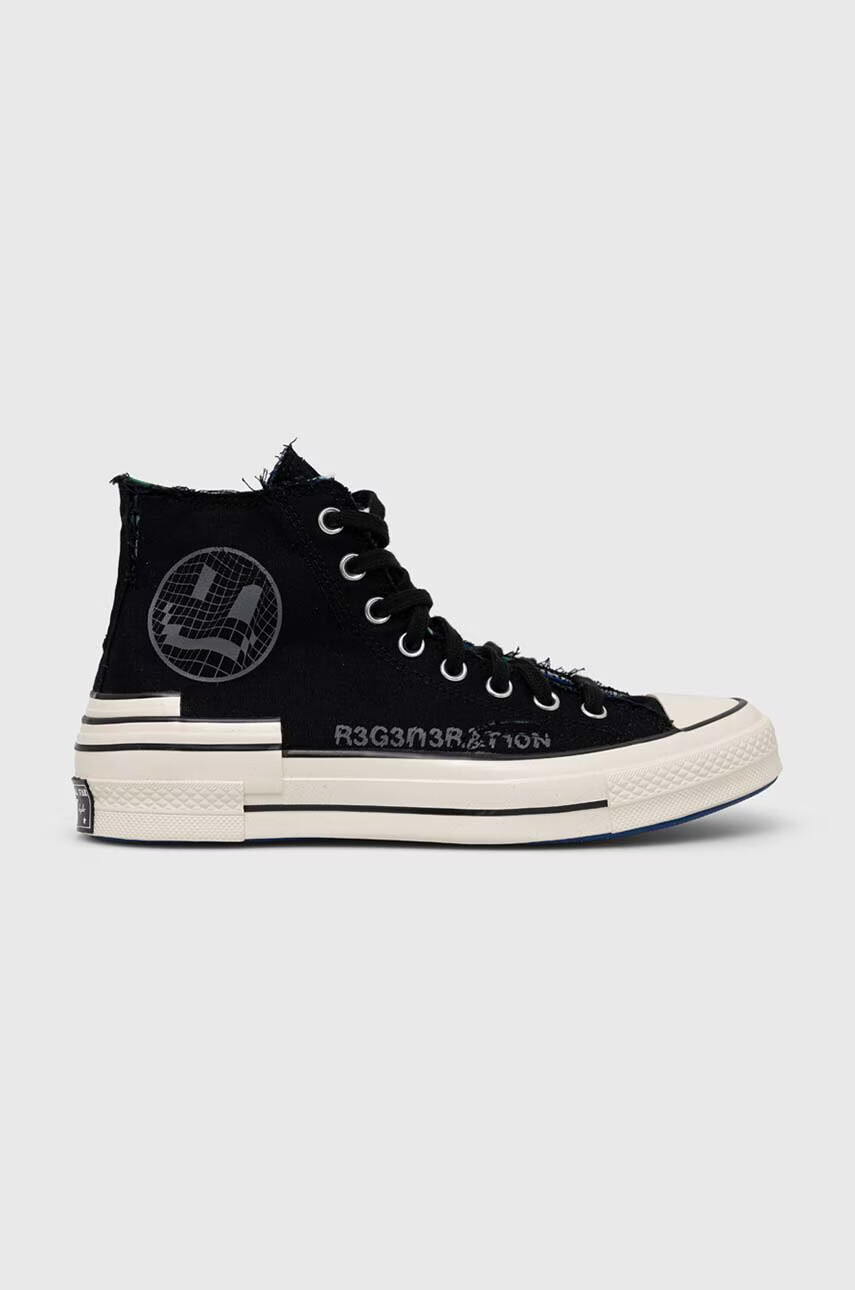 Converse Високи кецове Chuck 70 Trippy Heel в черно - Pepit.bg