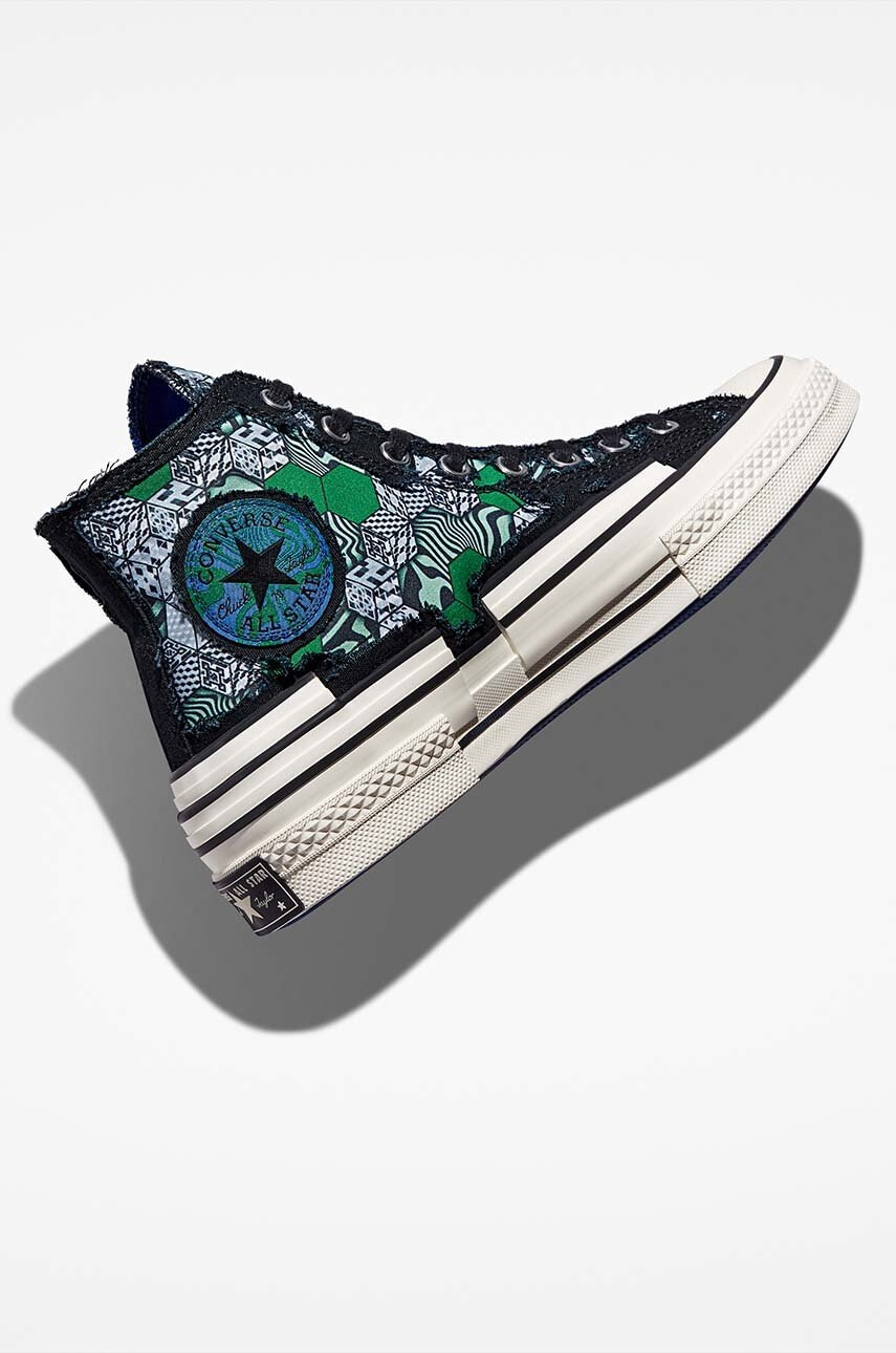 Converse Високи кецове Chuck 70 Trippy Heel в черно - Pepit.bg