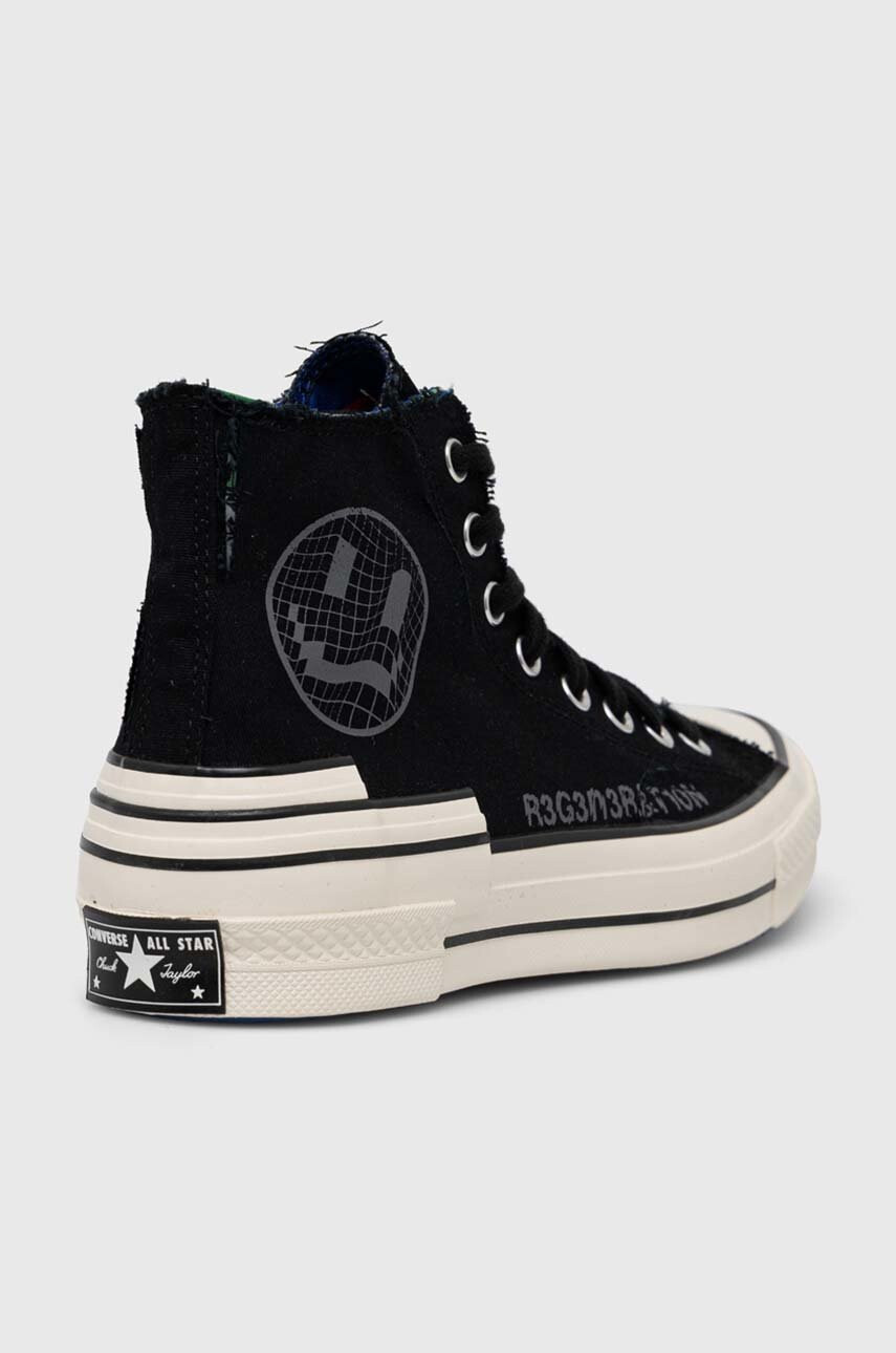 Converse Високи кецове Chuck 70 Trippy Heel в черно - Pepit.bg