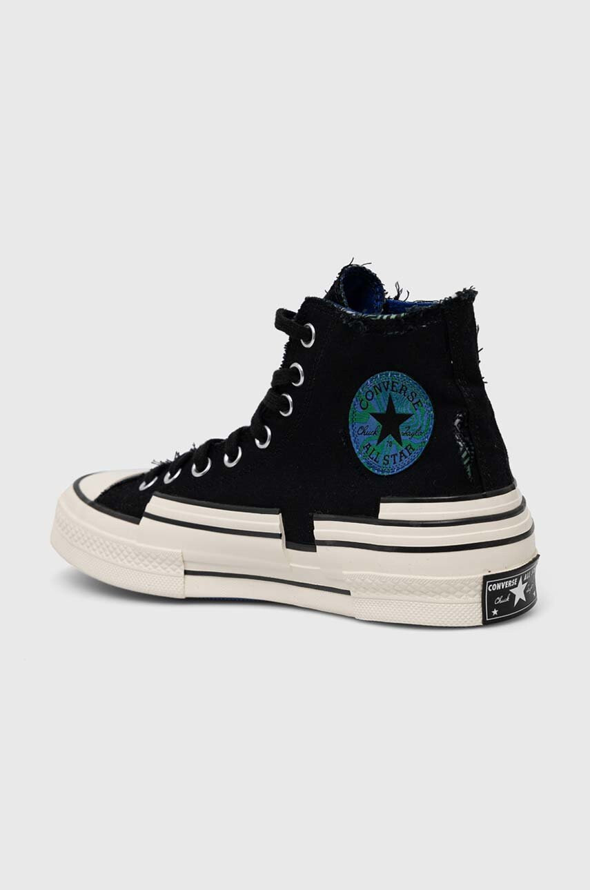 Converse Високи кецове Chuck 70 Trippy Heel в черно - Pepit.bg