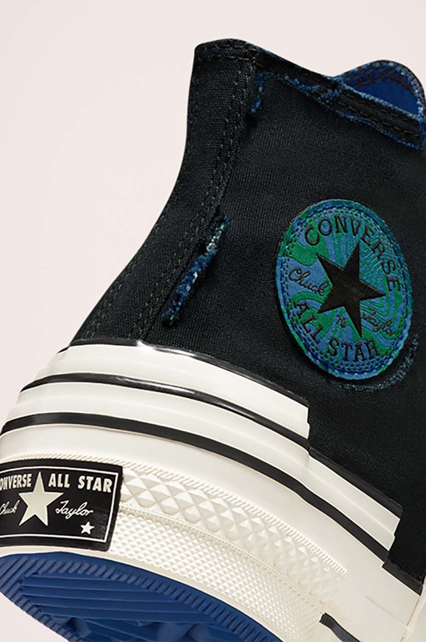 Converse Високи кецове Chuck 70 Trippy Heel в черно - Pepit.bg