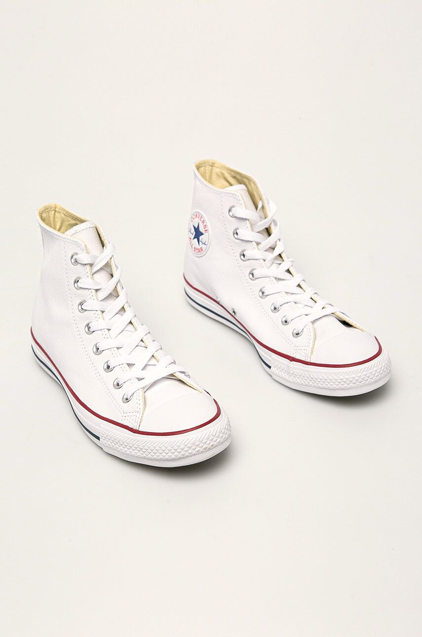 Converse Кожени кецове в бяло - Pepit.bg