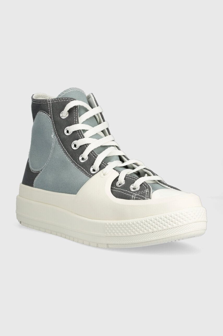 Converse Високи кецове Chuck Taylor All Star Construct в сиво A03472C - Pepit.bg