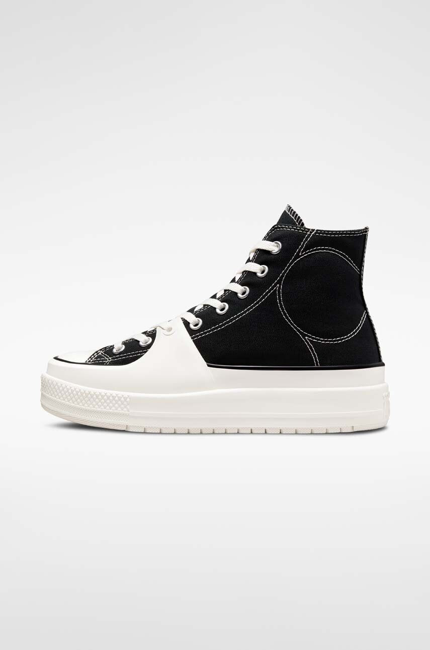 Converse Високи кецове Chuck Taylor All Star Construct в черно A05094C - Pepit.bg