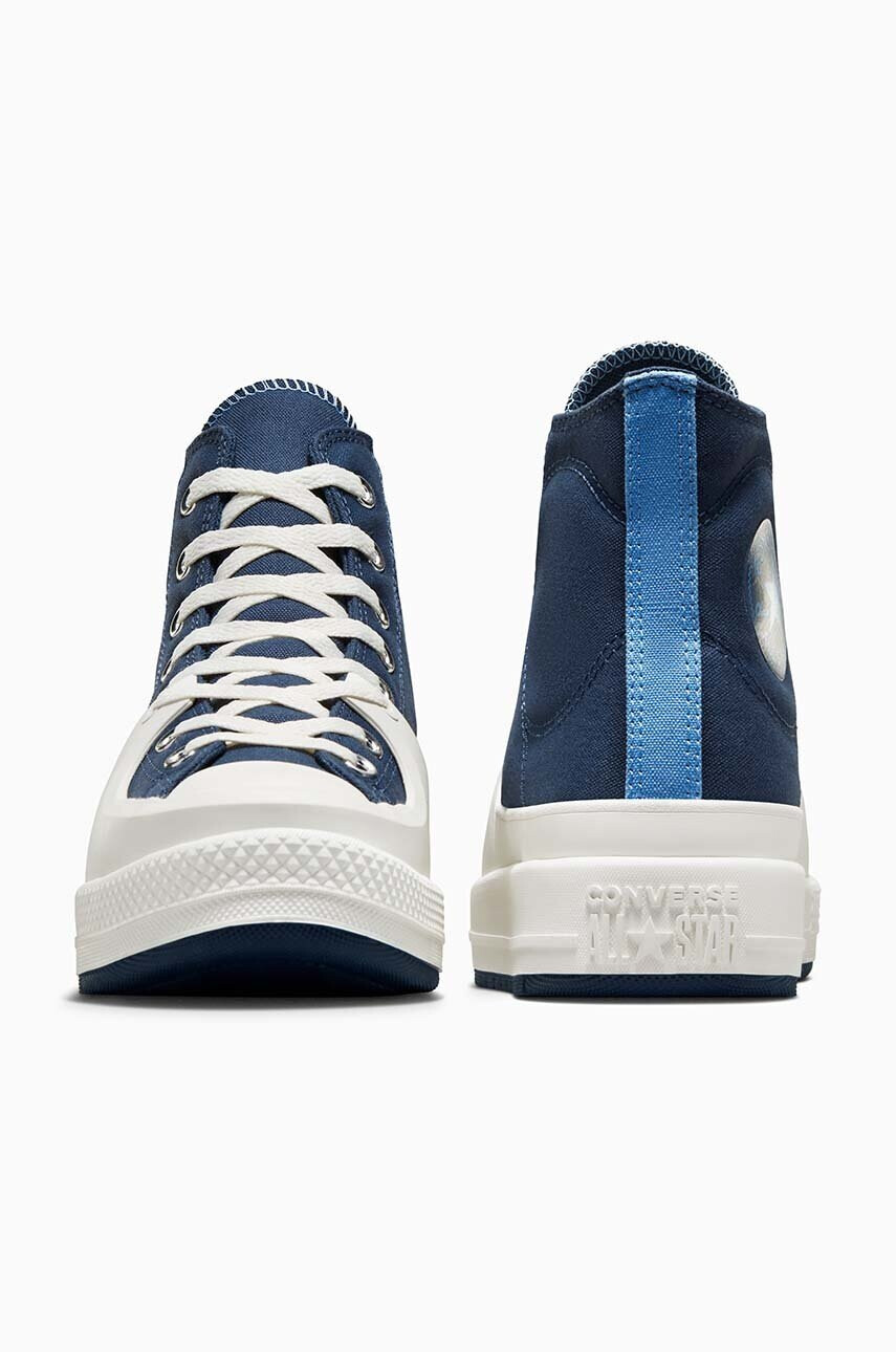 Converse Високи кецове Chuck Taylor All Star Construct в тъмносиньо A04521C - Pepit.bg