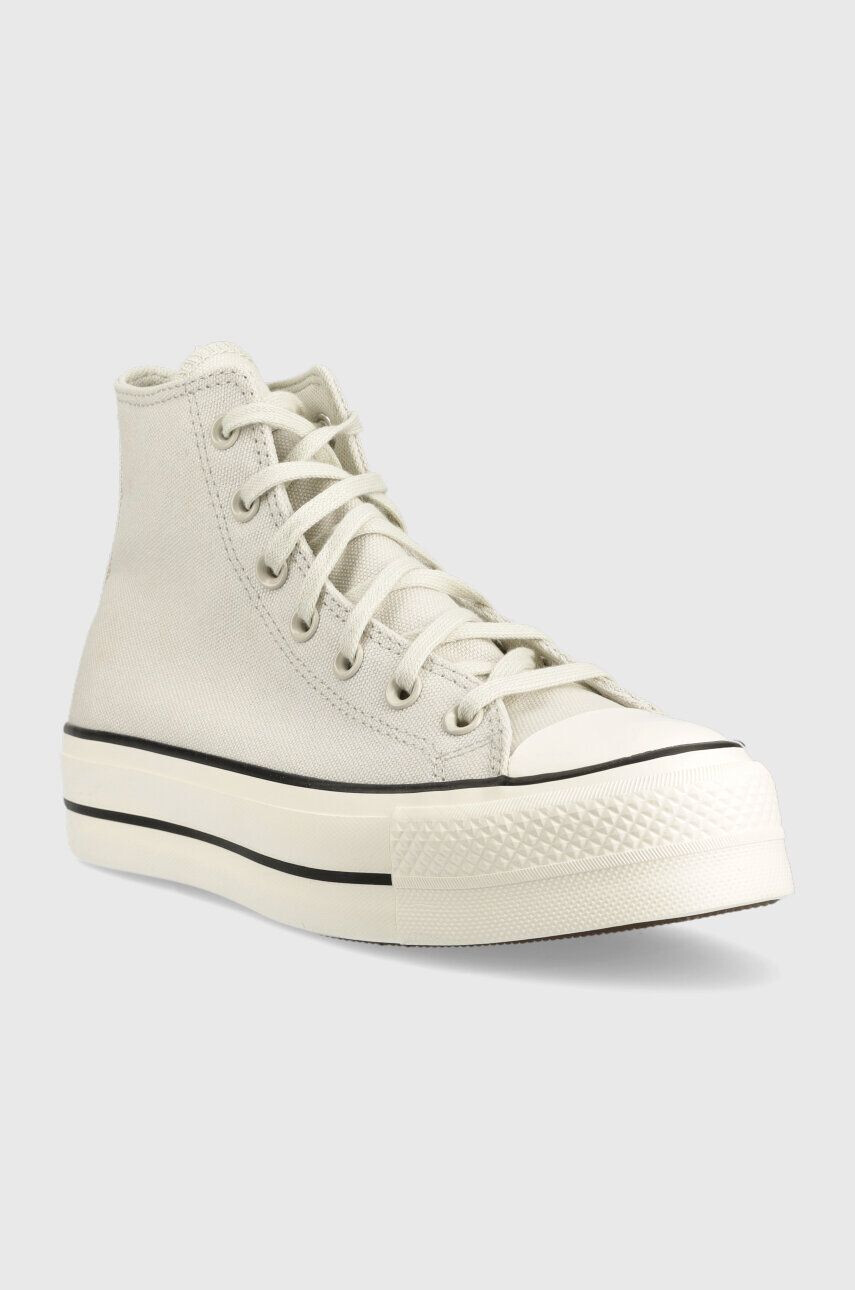 Converse Високи кецове Chuck Taylor All Star Lift в сиво A05141C - Pepit.bg