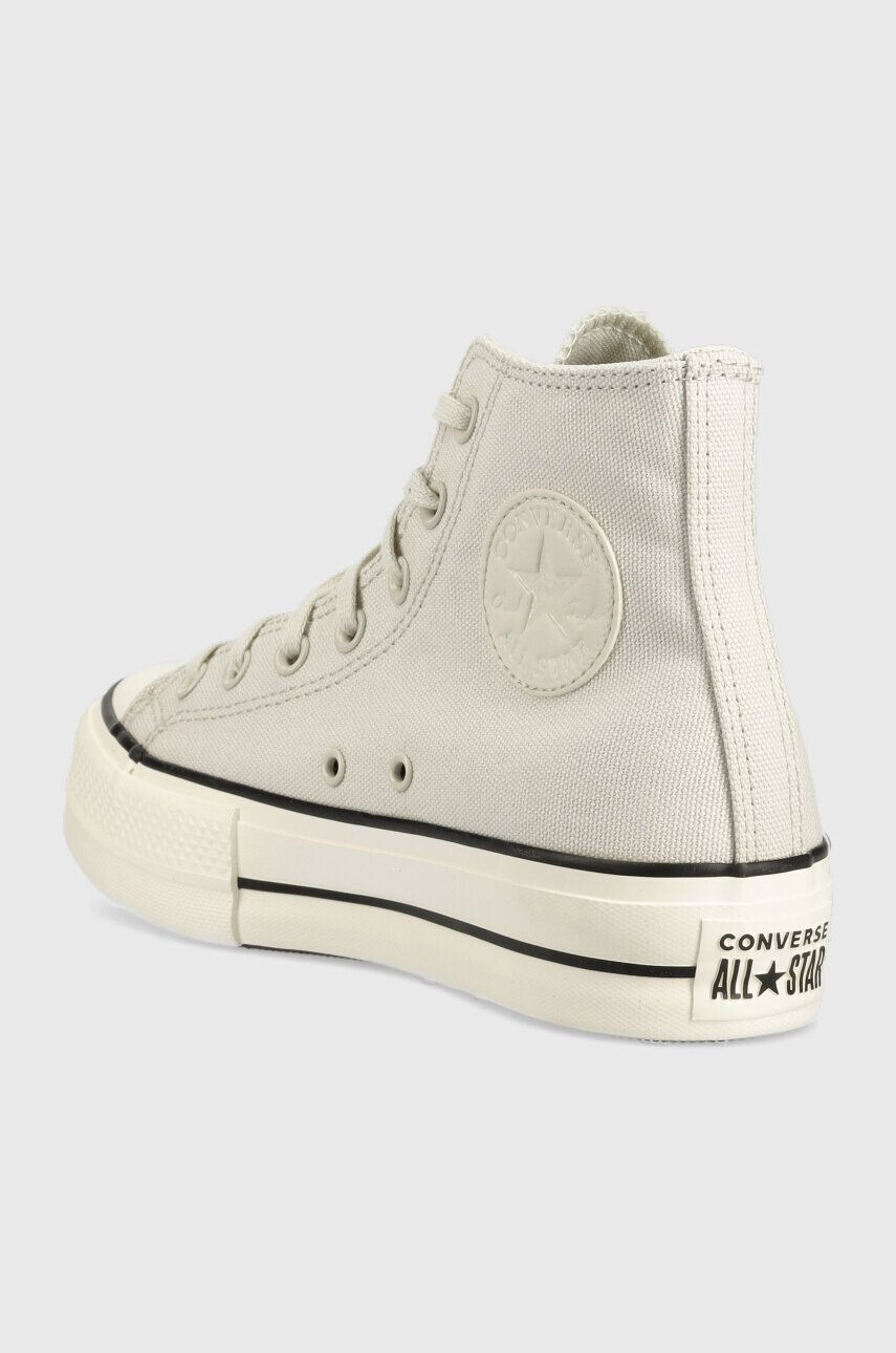 Converse Високи кецове Chuck Taylor All Star Lift в сиво A05141C - Pepit.bg