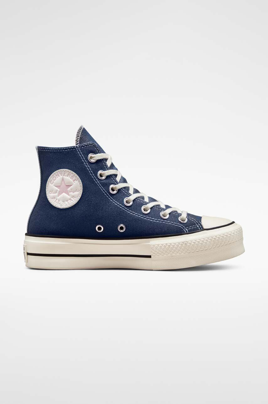 Converse Високи кецове Chuck Taylor All Star Lift HI в тъмносиньо A03821C - Pepit.bg