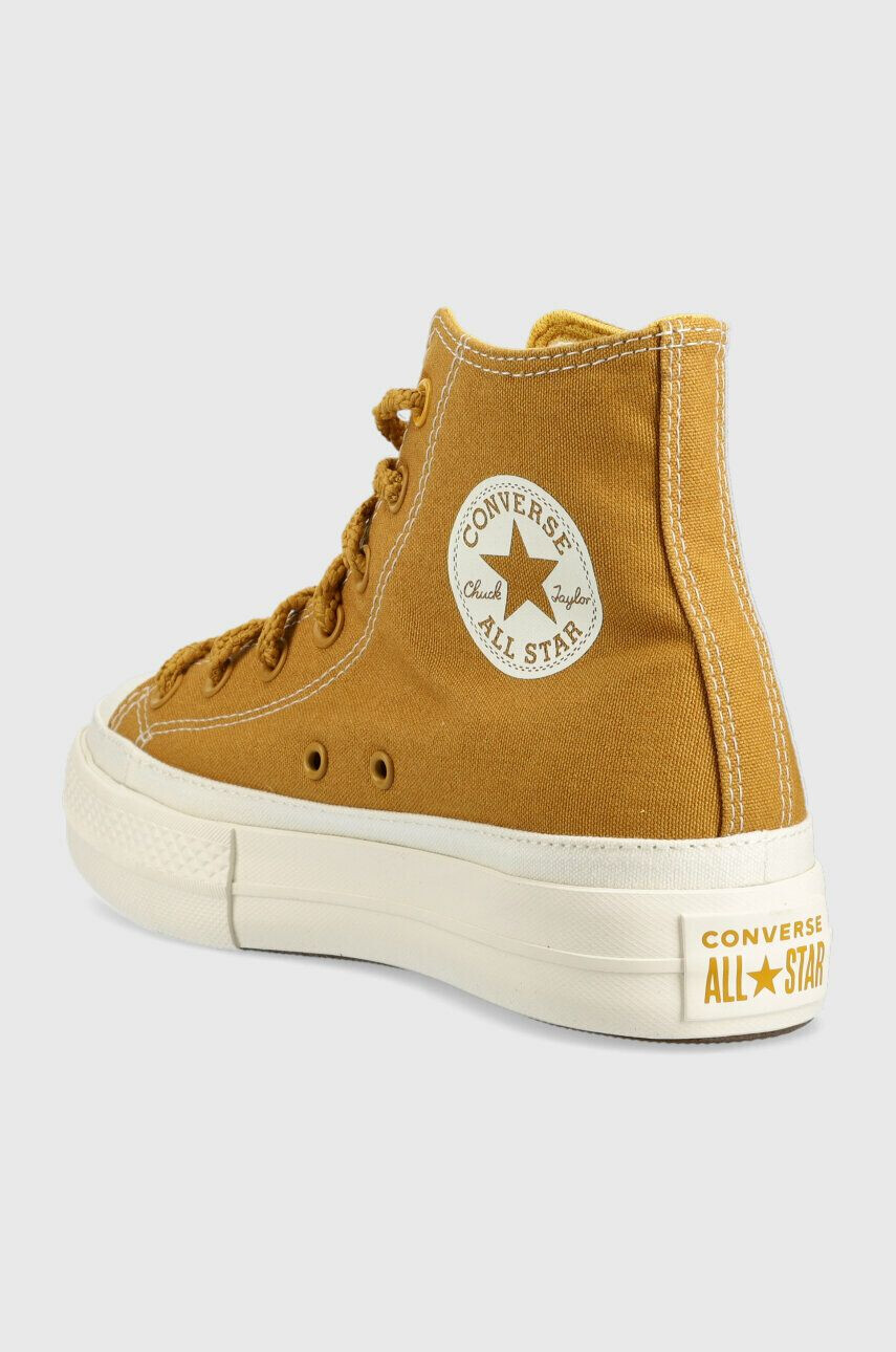 Converse Високи кецове Chuck Taylor All Star Lift HI в жълто A04363C - Pepit.bg