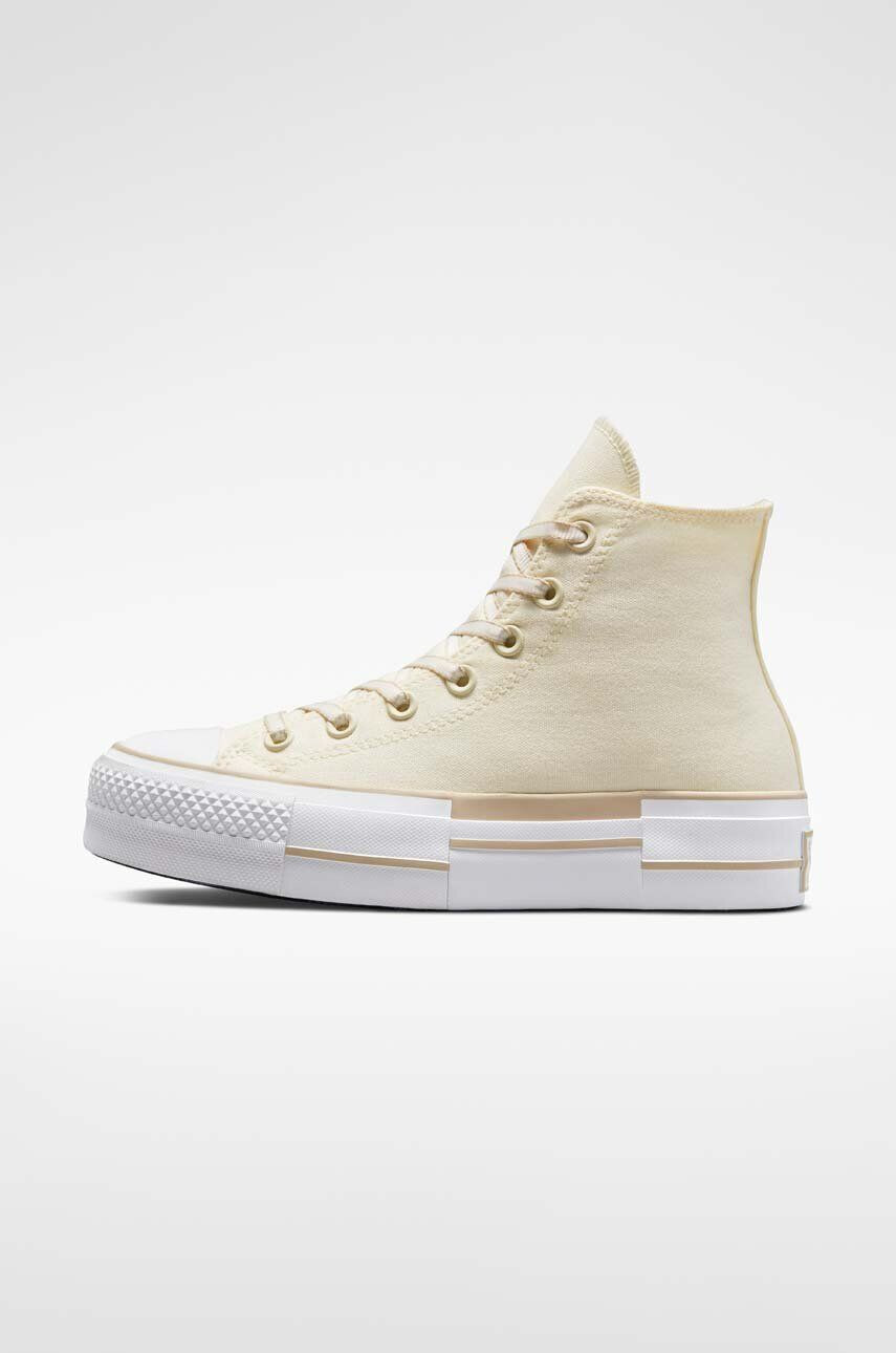 Converse Високи кецове Chuck Taylor All Star Lift HI в бежово A05009C - Pepit.bg