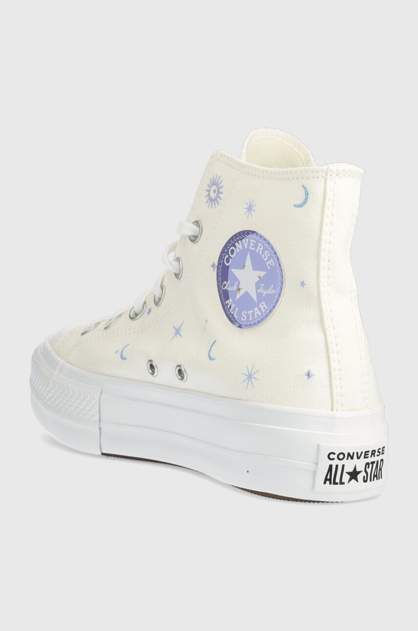 Converse Високи кецове Chuck Taylor All Star Lift Platform в бежово A02895C - Pepit.bg