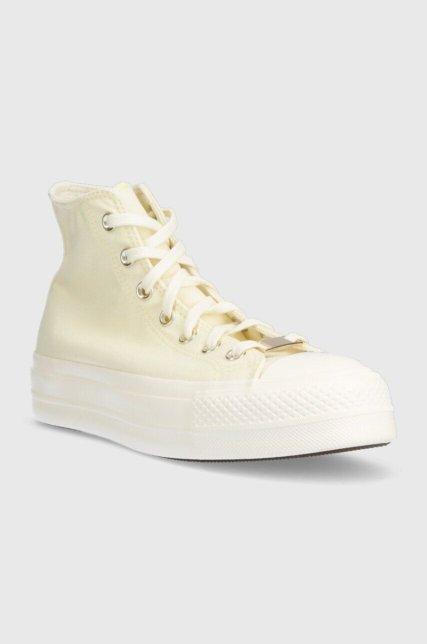 Converse Високи кецове Chuck Taylor All Star Lift Platform в жълто A05198C - Pepit.bg