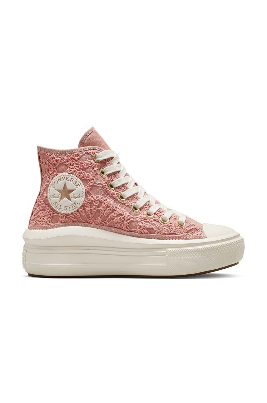 Converse Високи кецове Chuck Taylor All Star Move HI в розово A03951C - Pepit.bg