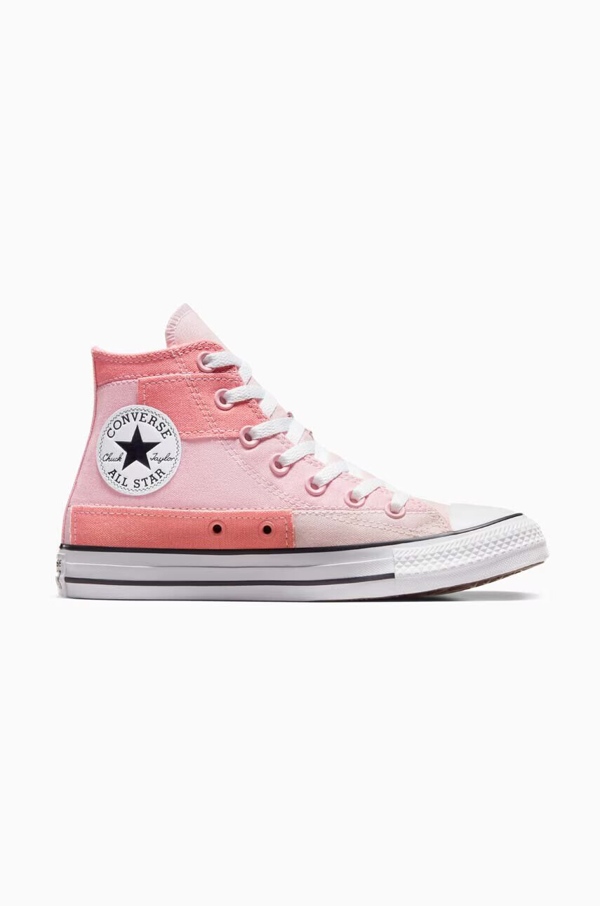 Converse Високи кецове Chuck Taylor All Star Patchwork в розово A06024C - Pepit.bg