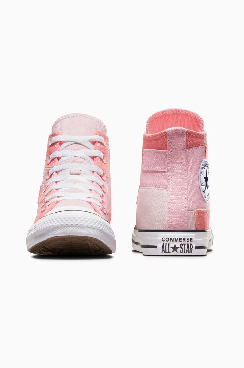 Converse Високи кецове Chuck Taylor All Star Patchwork в розово A06024C - Pepit.bg