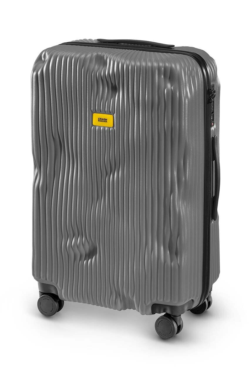 Crash Baggage Куфар STRIPE Medium Size в сиво - Pepit.bg