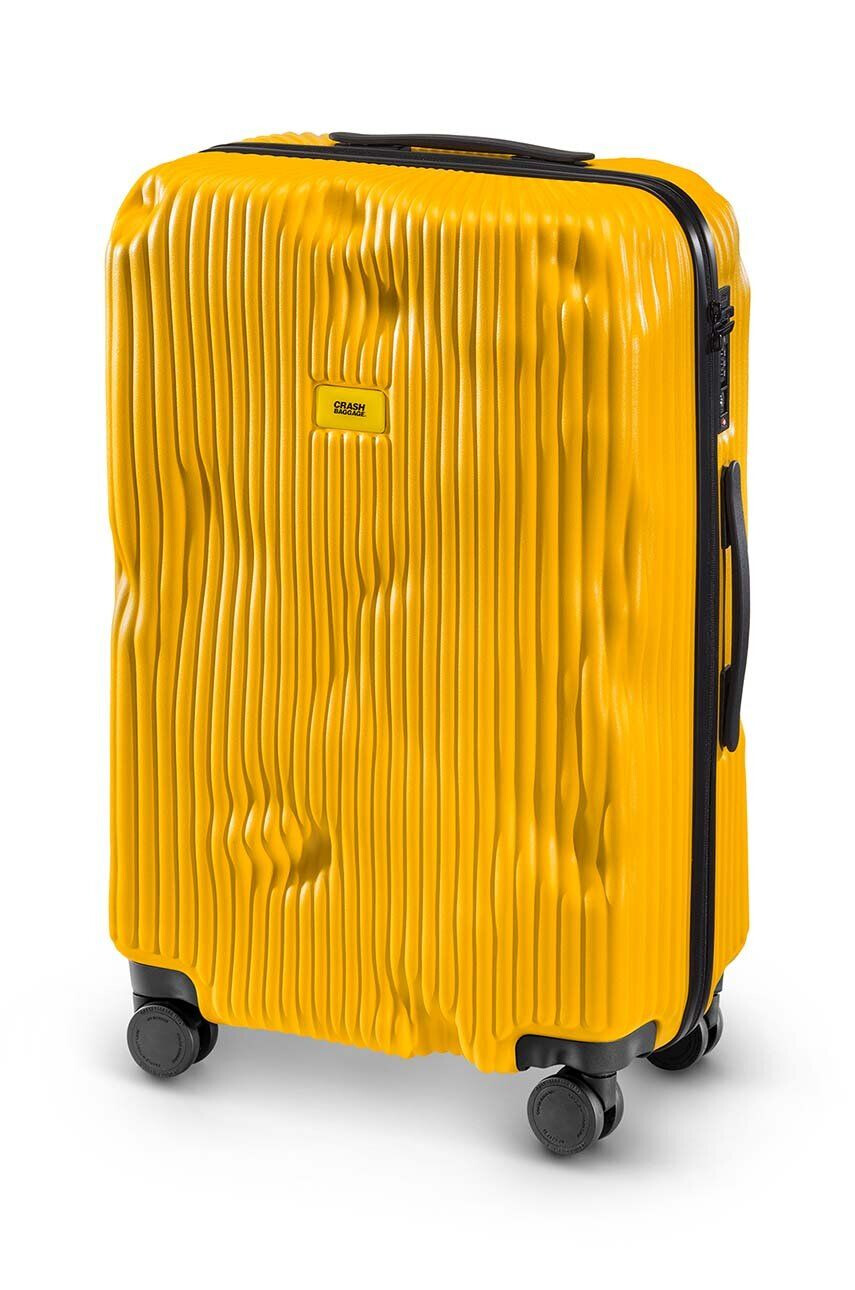 Crash Baggage Куфар STRIPE Medium Size в жълто - Pepit.bg