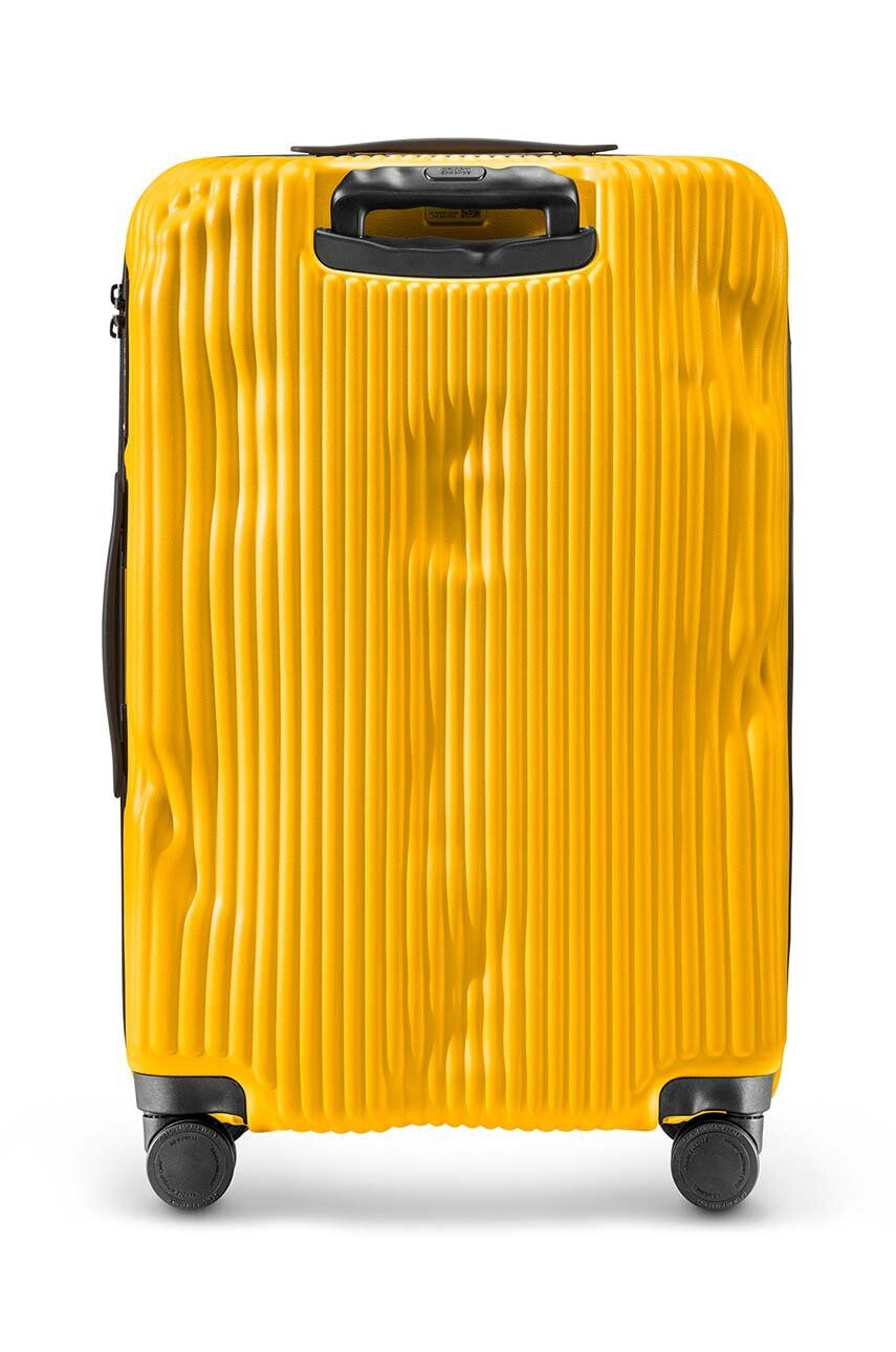 Crash Baggage Куфар STRIPE Medium Size в жълто - Pepit.bg