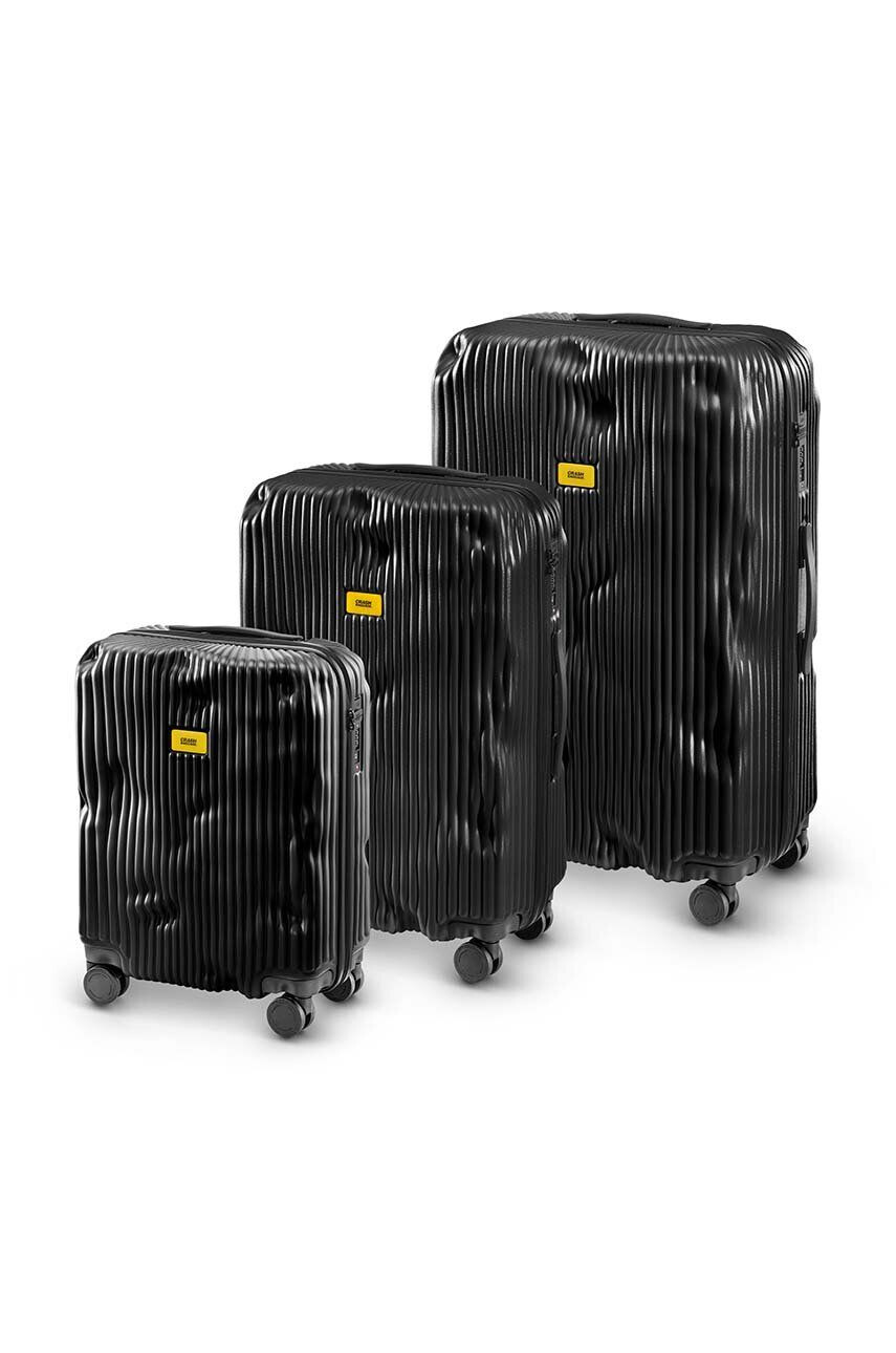 Crash Baggage Куфар STRIPE Small Size в черно - Pepit.bg