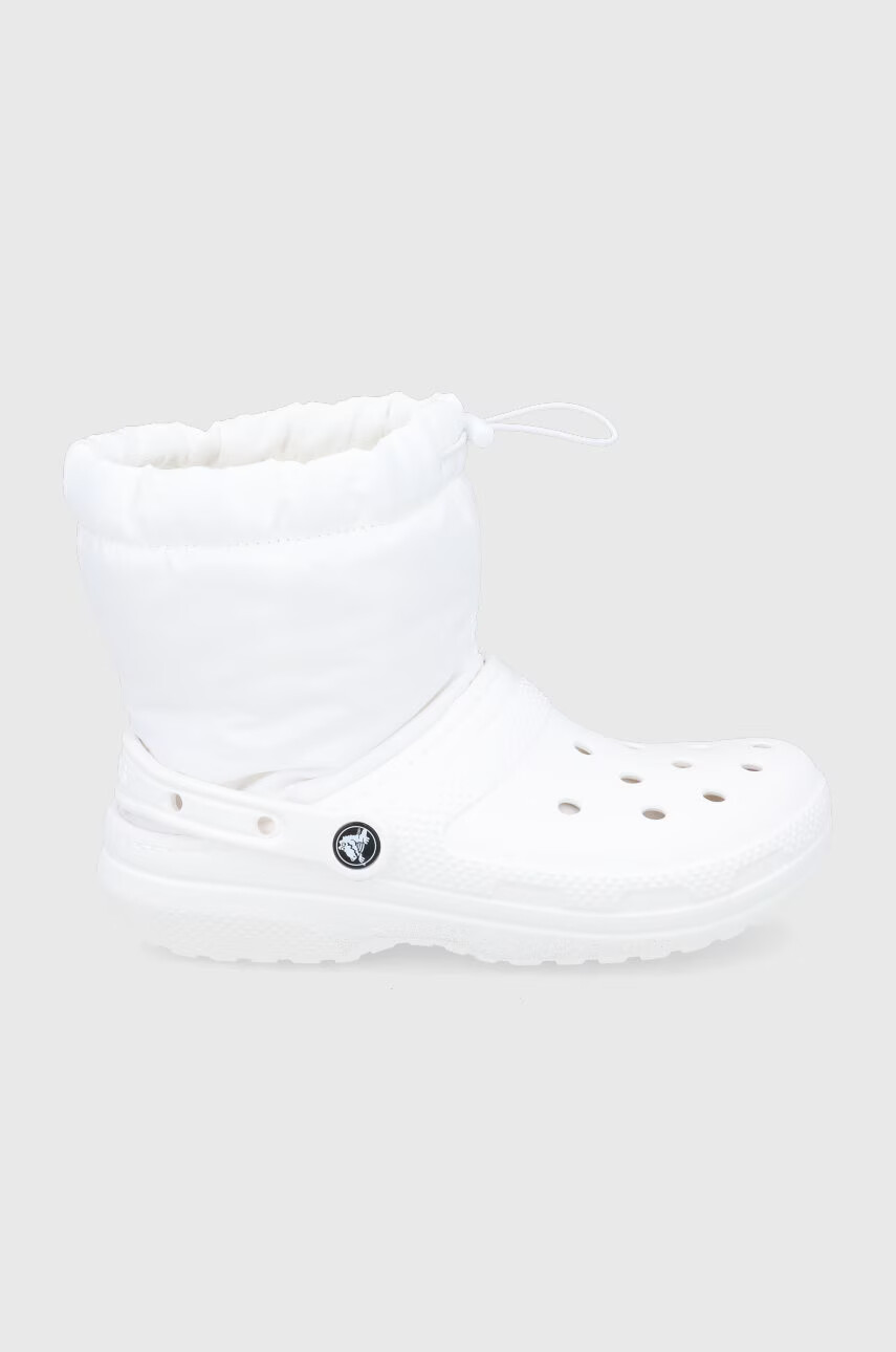 Crocs Апрески Classic Lined Neo Puff Boot в бяло 206630 - Pepit.bg