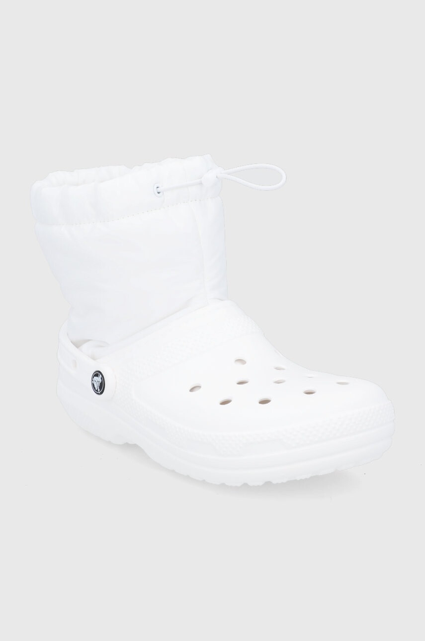 Crocs Апрески Classic Lined Neo Puff Boot в бяло 206630 - Pepit.bg