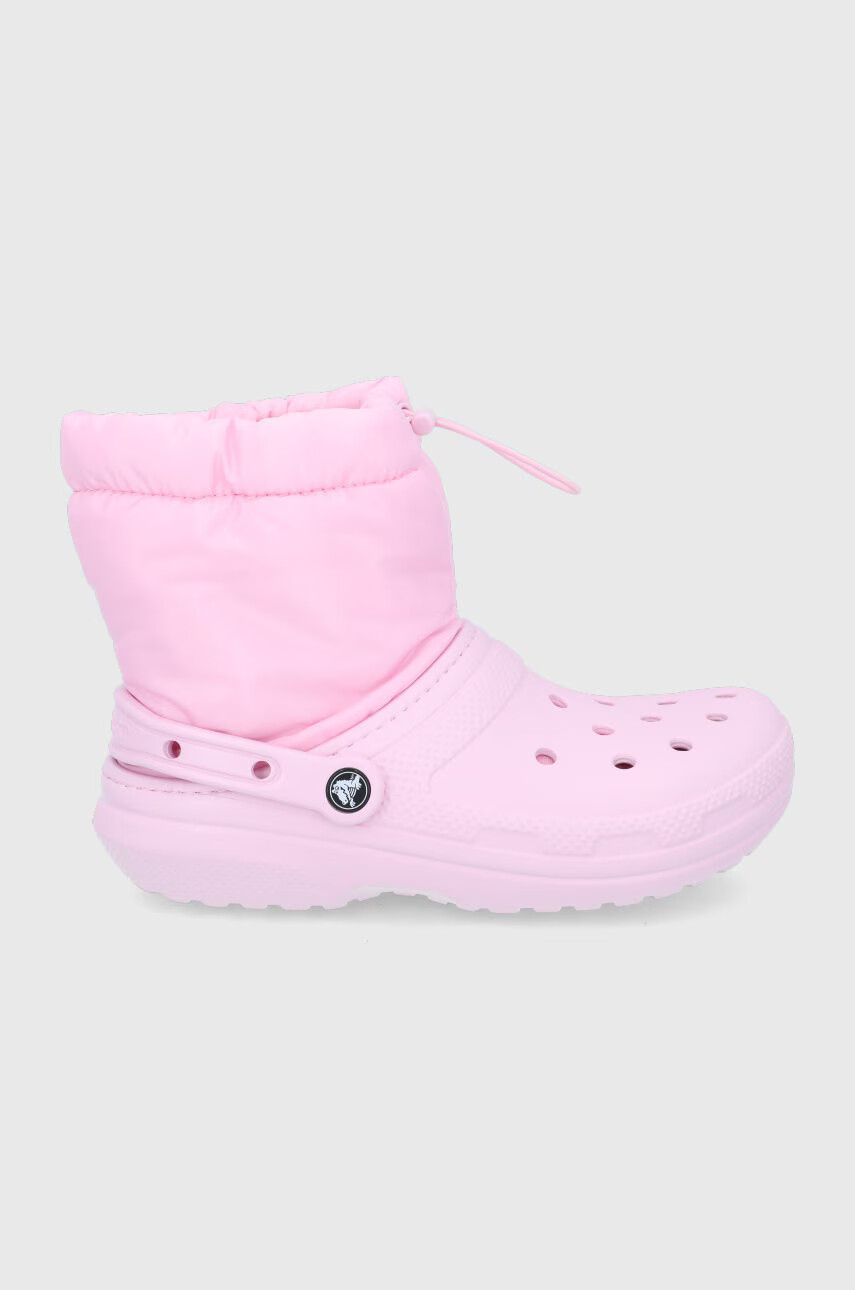 Crocs Апрески Classic Lined Neo Puff Boot в розово 206630 - Pepit.bg