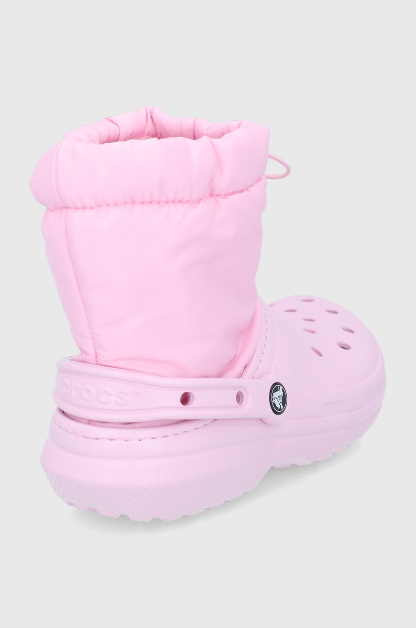 Crocs Апрески Classic Lined Neo Puff Boot в розово 206630 - Pepit.bg