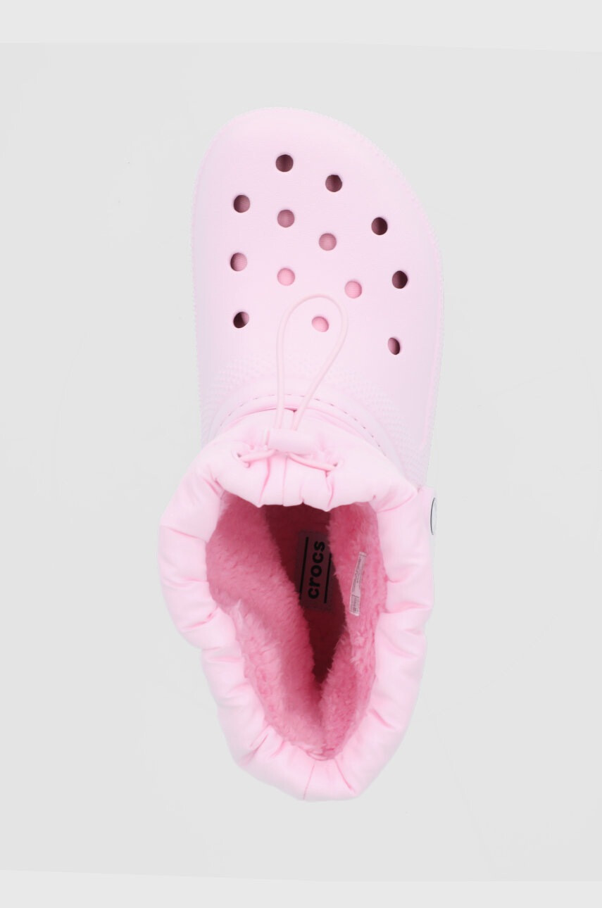 Crocs Апрески Classic Lined Neo Puff Boot в розово 206630 - Pepit.bg