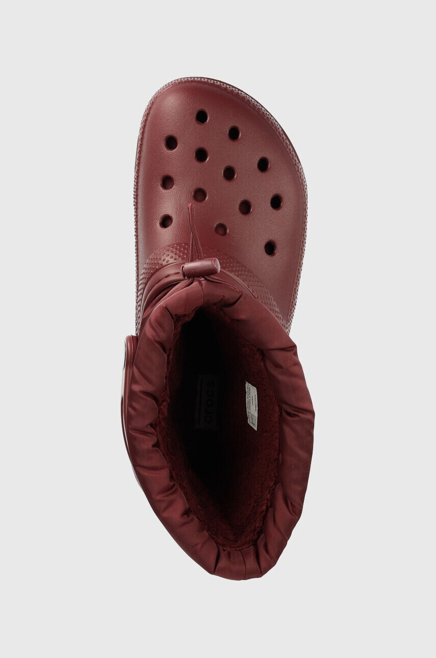 Crocs Апрески Classic Lined Neo Puff Boot в бордо 206630 - Pepit.bg