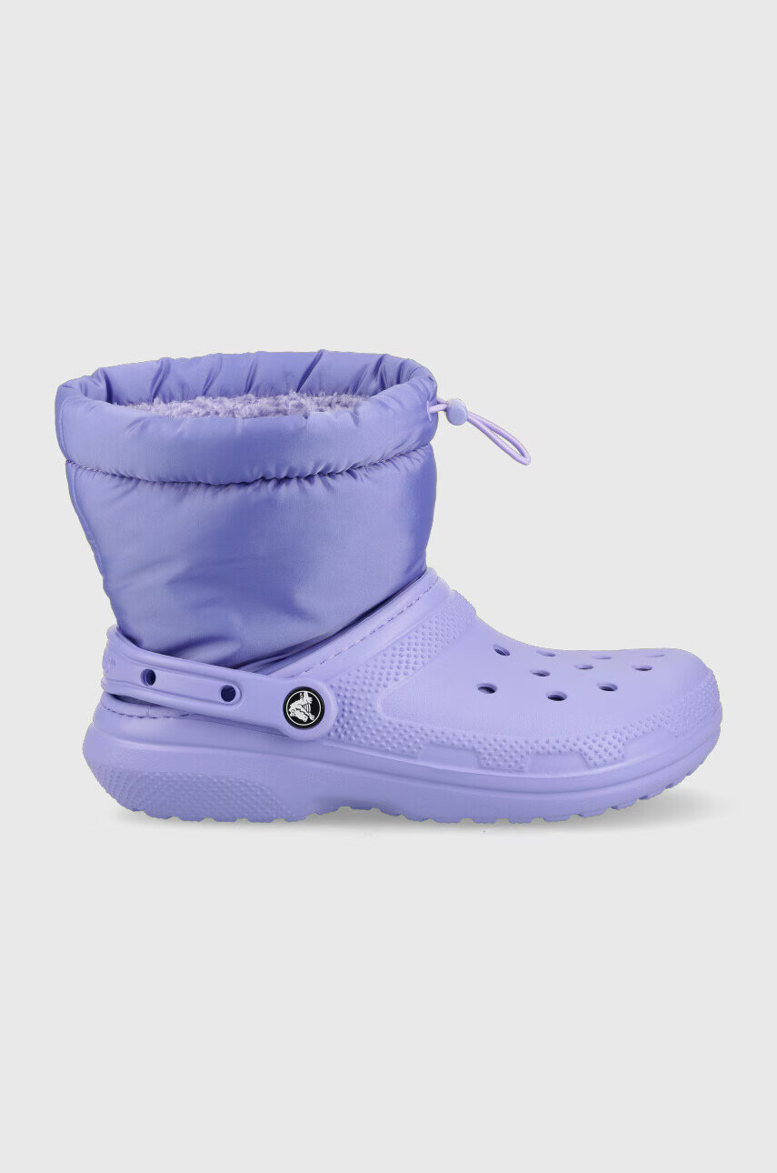 Crocs Апрески Classic Lined Neo Puff Boot в лилаво 206630 - Pepit.bg