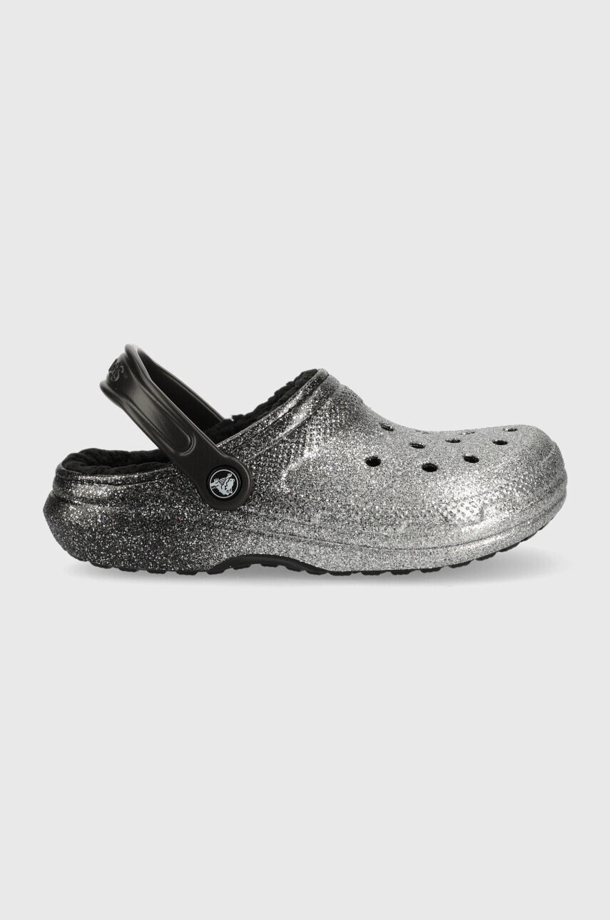 Crocs Чехли Classic Glitter Lined Clog - Pepit.bg