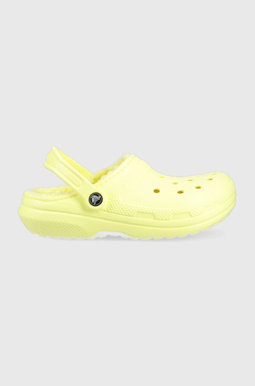 Crocs Чехли Classic Lined Clog Classic Lined Clog в жълто 203591 - Pepit.bg