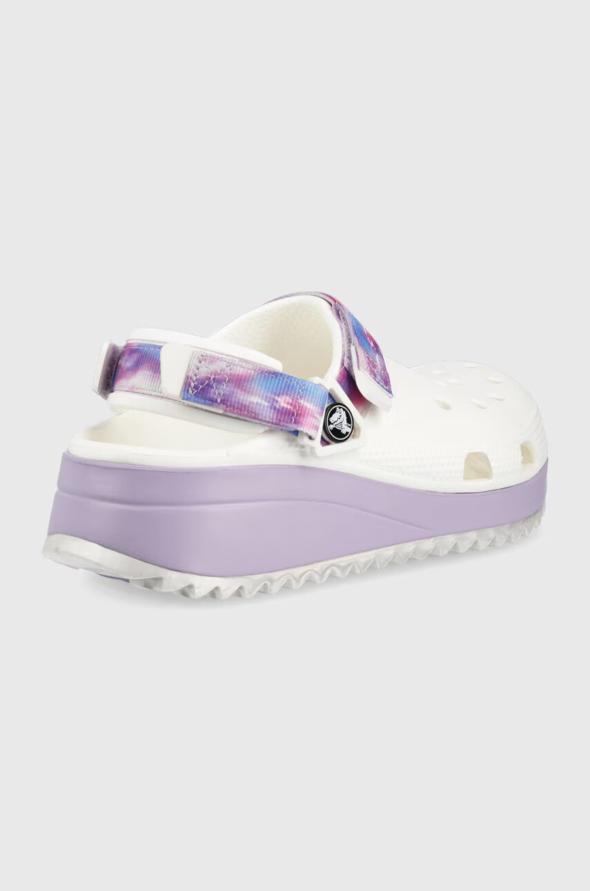 Crocs Чехли CLASSIC HIKER 207772 в бяло с платформа - Pepit.bg