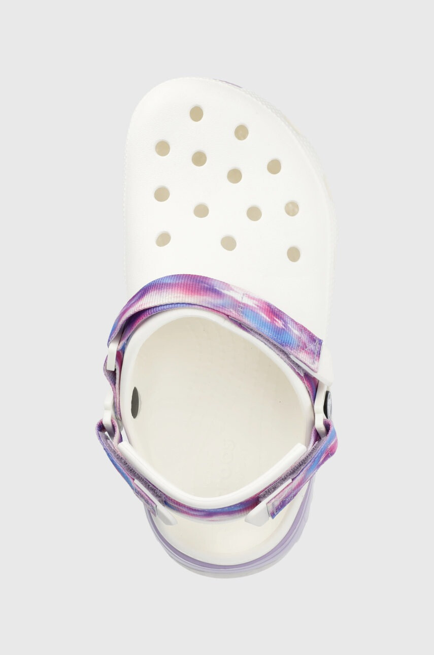 Crocs Чехли CLASSIC HIKER 207772 в бяло с платформа - Pepit.bg