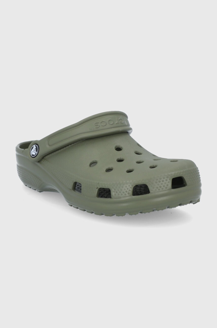 Crocs Чехли Classic дамски в зелено 10001 - Pepit.bg