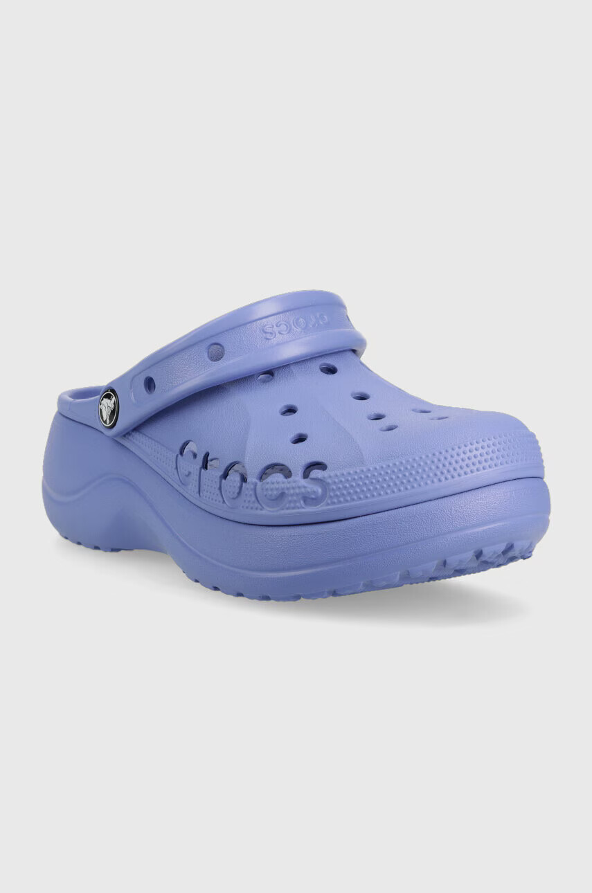 Crocs Чехли Baya Platform Clog в лилаво с платформа 208186 - Pepit.bg