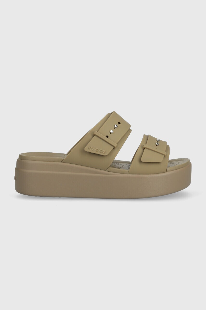 Crocs Чехли Brooklyn Low Wedge Sandal - Pepit.bg