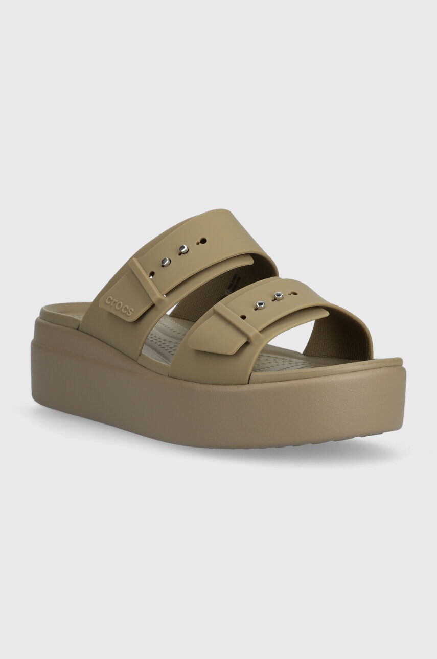 Crocs Чехли Brooklyn Low Wedge Sandal - Pepit.bg